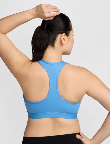 Nike Swoosh Medium Support Bra - University Blue/Whiteimages2- The Sports Edit