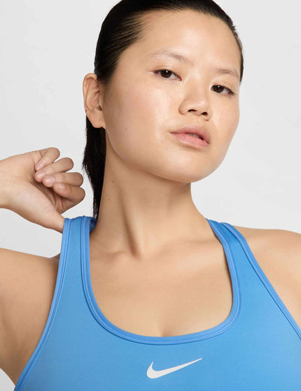 Nike Swoosh Medium Support Bra - University Blue/Whiteimages5- The Sports Edit