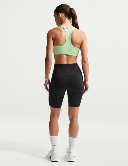 Nike Swoosh Medium Support Bra - Cucumber Calm/Whiteimages5- The Sports Edit