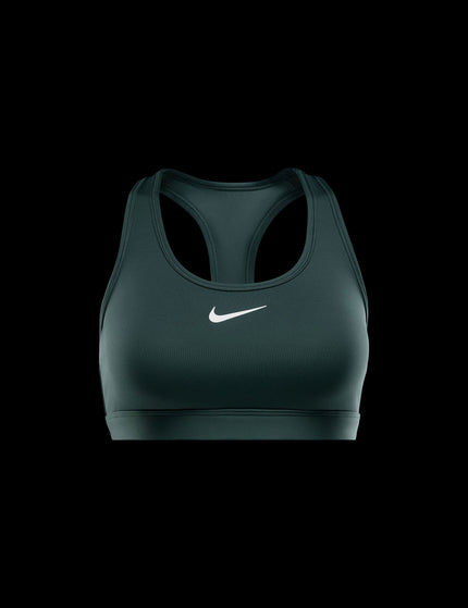 Nike Swoosh Medium Support Bra - Vintage Green/Whiteimages6- The Sports Edit