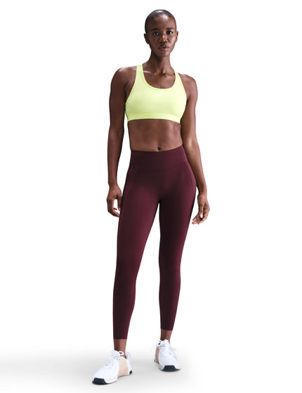 Nike Swoosh Medium Support Bra - Light Lemon Twist/Stone Mauve/Whiteimages4- The Sports Edit