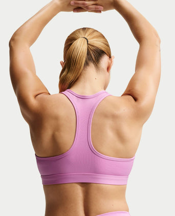 Swoosh Medium Support Bra - Light Magenta/White