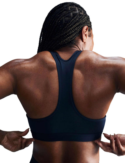 Nike Swoosh Medium Support Bra - Armoury Navy/Whiteimages2- The Sports Edit