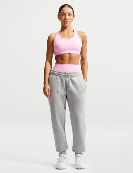 Nike Swoosh Medium Support Bra - Pink Rise/Whiteimages4- The Sports Edit