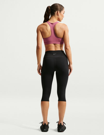 Nike Swoosh Medium Support Bra - Pink Smoke/Whiteimages5- The Sports Edit