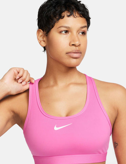 Nike Swoosh Medium Support Bra - Playful Pink/Whiteimages3- The Sports Edit