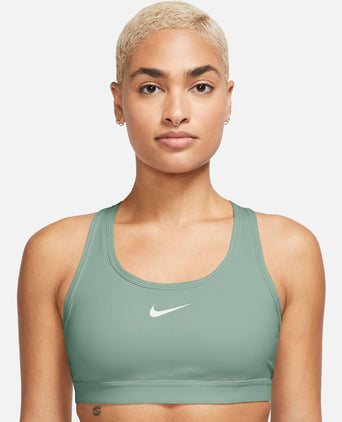 Swoosh Medium Support Bra - Steam/White