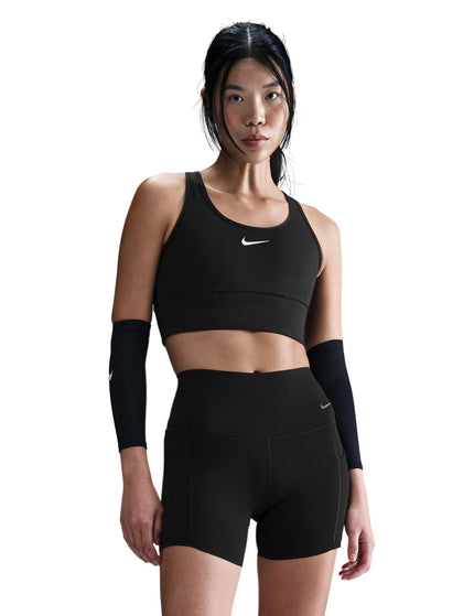 Nike Swoosh Pocket Medium-Support Sports Bra - Black/Whiteimages1- The Sports Edit