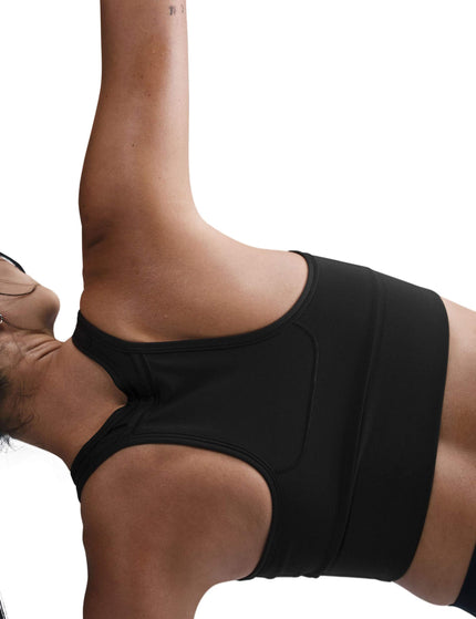 Nike Swoosh Pocket Medium-Support Sports Bra - Black/Whiteimages5- The Sports Edit