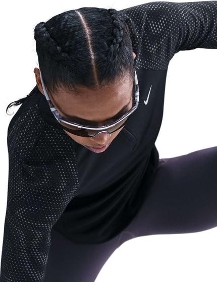 Nike Tempo Flash 1/4-Zip Running Top - Black/Reflective Silverimages3- The Sports Edit