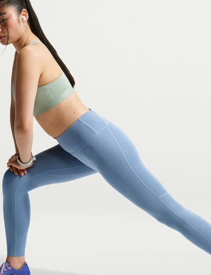 Nike Tempo High Waisted 7/8 Running Leggings - Work Blue/Reflective Silverimages4- The Sports Edit