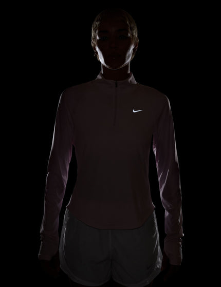 Nike Tempo Swoosh Run Dri-FIT 1/4-Zip Top - Pink Foam/Whiteimages4- The Sports Edit