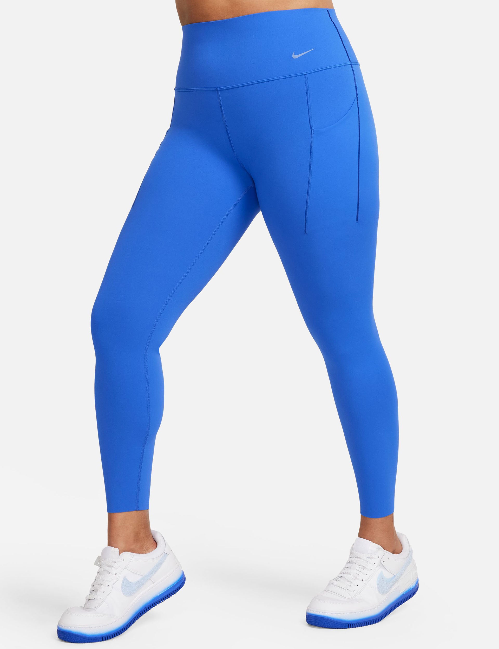 Nike, Dri-FIT Universa Women's Medium-Support High-Waisted Leggings with  Pockets, Indst Blue