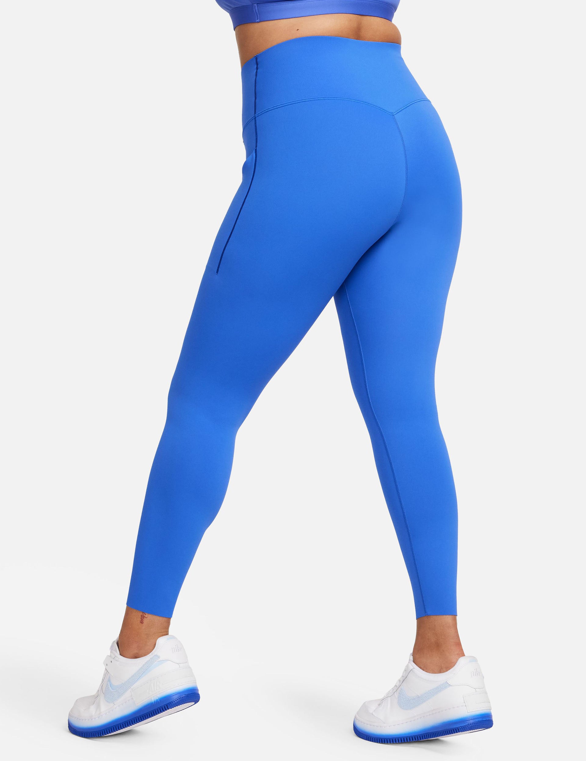 Nike Universa High Waist Leggings w/ Pockets Women's Small $110 DQ5996 328  Blue