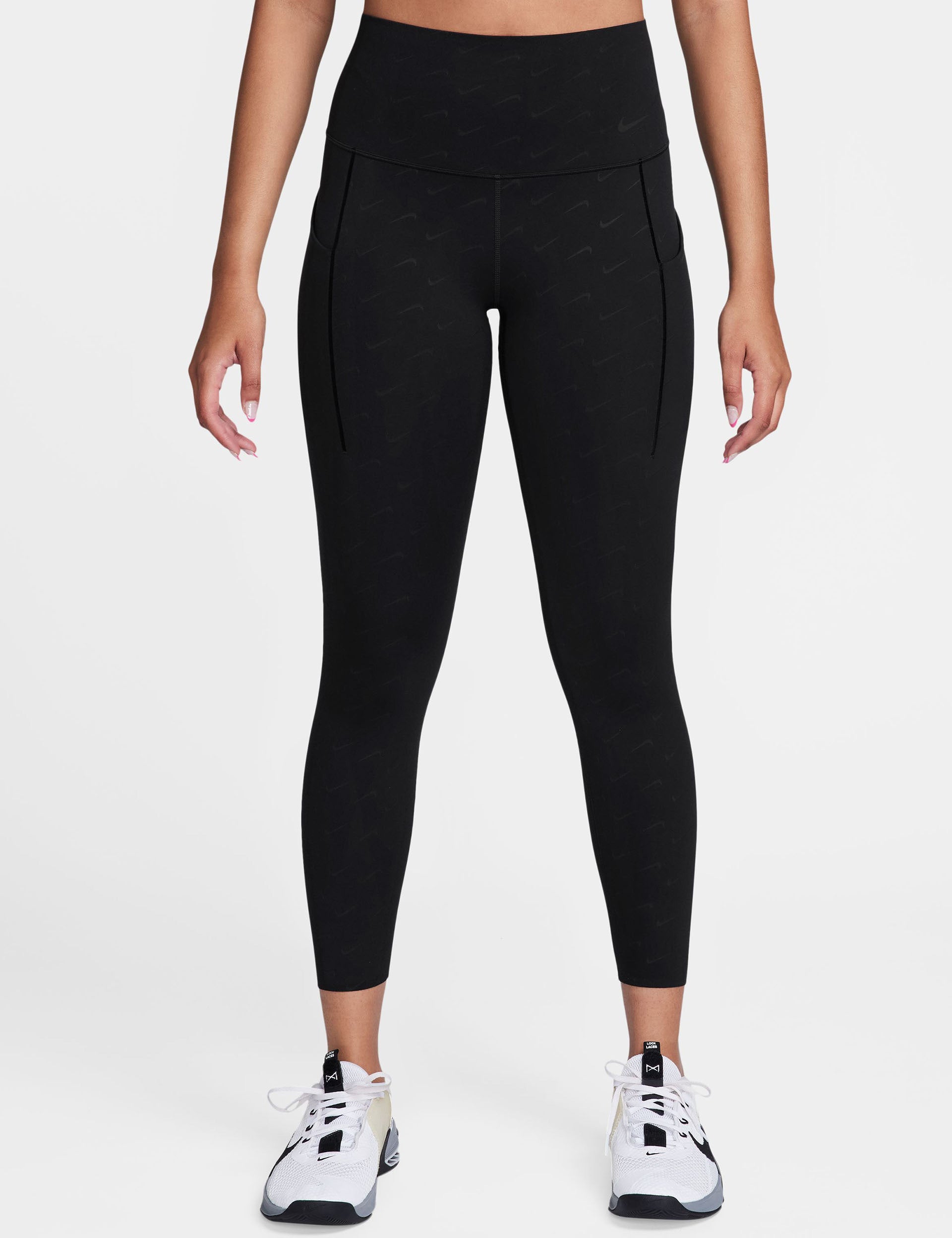 Nike Yoga Dri-FIT high rise 7/8 leggings in printed black