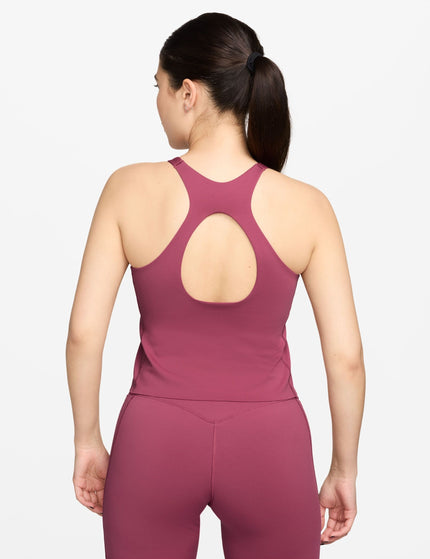 Nike Universa Medium-Support Padded Sports Bra Tank - Sweet Beet/Deep Garnet/Rush Maroonimages2- The Sports Edit