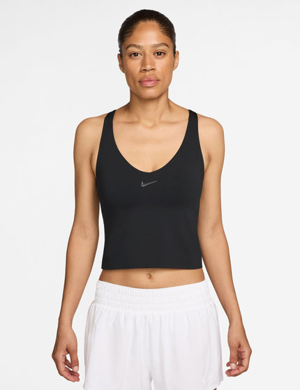 Nike Universa Medium-Support Padded Sports Bra Tank - Black/Anthracite/Dark Smoke Greyimages1- The Sports Edit