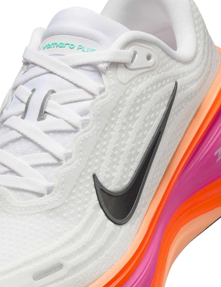 Nike Vomero Plus Running Shoes - White/Fire Pink/Hyper Crimson/Blackimages7- The Sports Edit