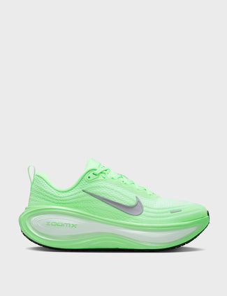 Vomero Plus Running Shoes - White/Metallic Silver/Illusion Green
