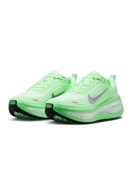 Nike Vomero Plus Running Shoes - White/Metallic Silver/Illusion Greenimages2- The Sports Edit