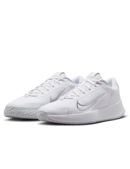 Nike NikeCourt Vapor Lite 2 Shoes - White/Pure Platinum/Metallic Silverimages3- The Sports Edit