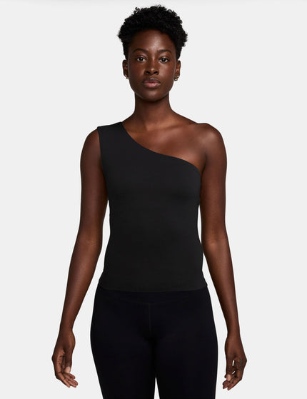 Nike Zenvy Dri-FIT Asymmetrical Tank Top - Blackimages1- The Sports Edit