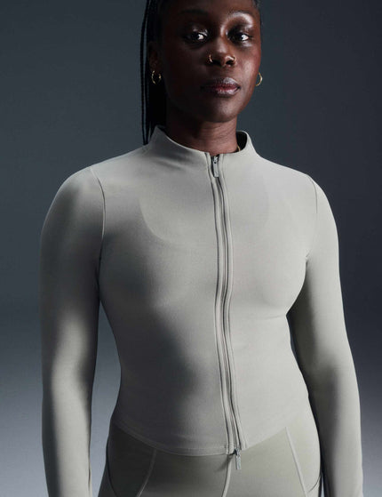 Nike Zenvy Full-Zip Long-Sleeve Top - Light Army/Whiteimages2- The Sports Edit