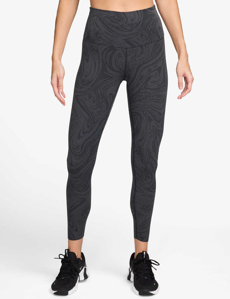 Nike | Zenvy High 7/8 Printed Leggings - Black/Grey | The