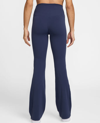 Zenvy High Waisted Flared Leggings - Midnight Navy/Black