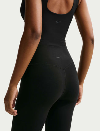 Zenvy High Waisted Full-Length Leggings - Black/Cool Grey