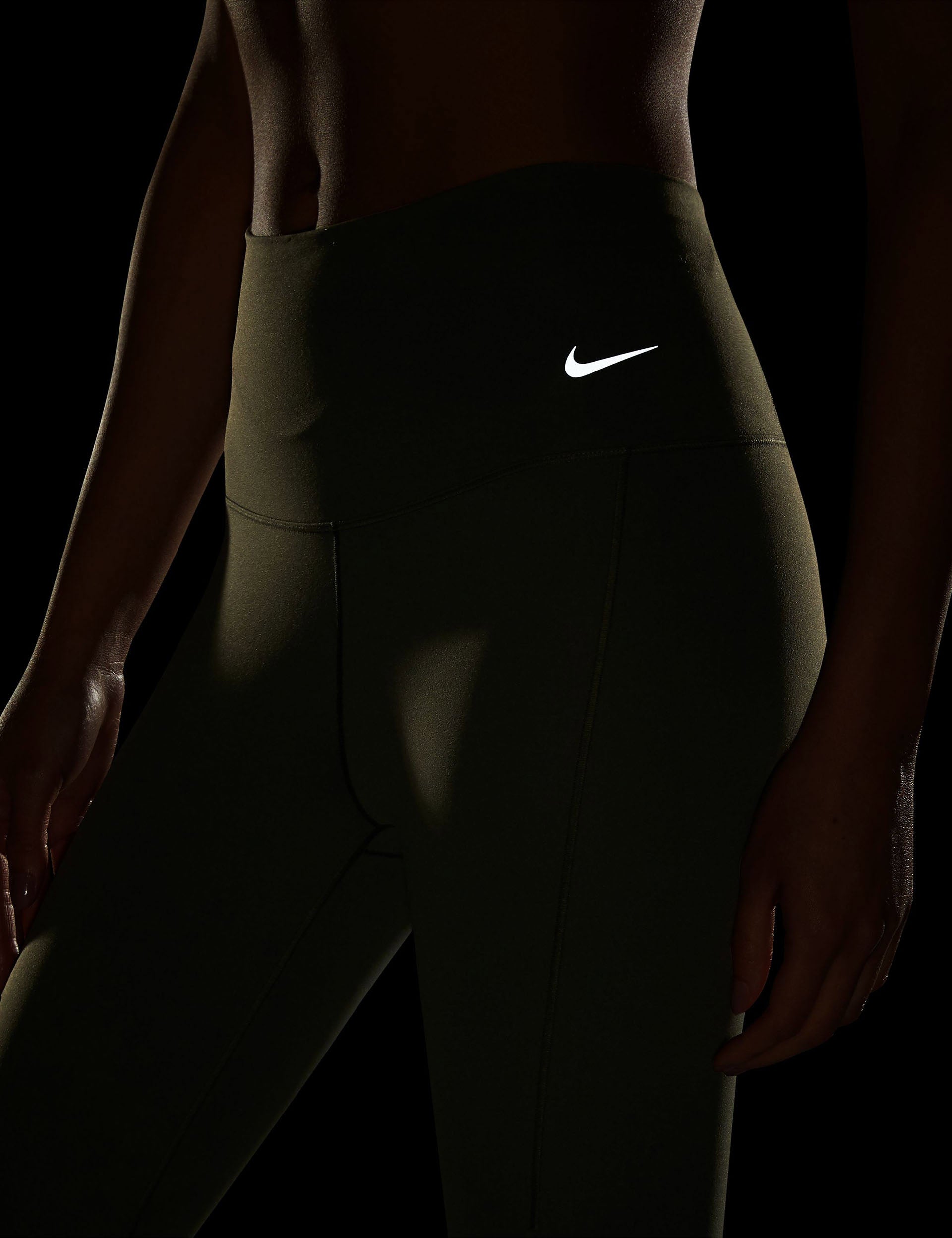 Nike Running GO Dri-FIT high impact mid rise leggings in purple