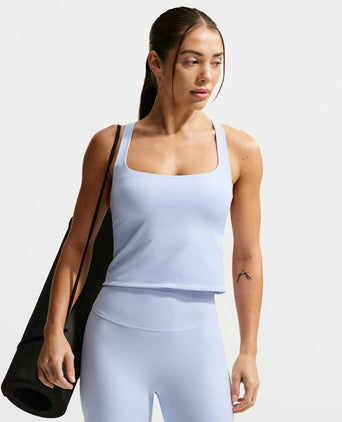 Zenvy Light Support Sports Bra Tank - Hydrogen Blue/Cool Grey