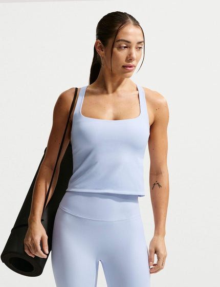 Nike Zenvy Light Support Sports Bra Tank - Hydrogen Blue/Cool Greyimages1- The Sports Edit