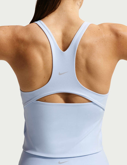 Nike Zenvy Light Support Sports Bra Tank - Hydrogen Blue/Cool Greyimages2- The Sports Edit