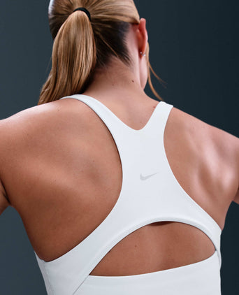 Zenvy Light Support Sports Bra Tank - White/Cool Grey