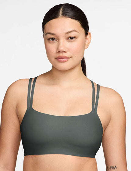 Nike Zenvy Strappy Light Support Bra - Camo Green/Whiteimages1- The Sports Edit