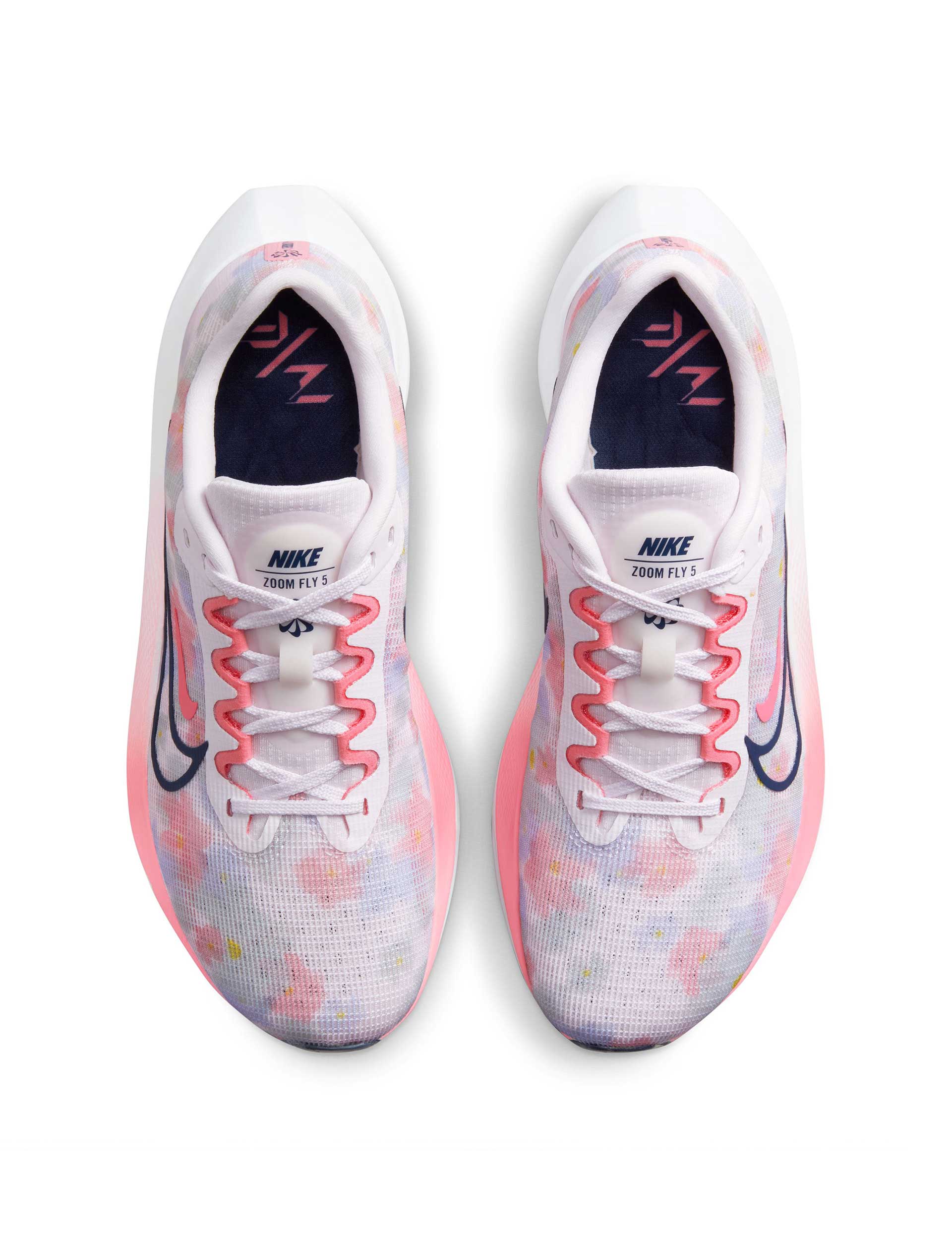 Nike | Zoom Fly 5 Premium Shoes - Pink/White/Navy | The Sports Edit