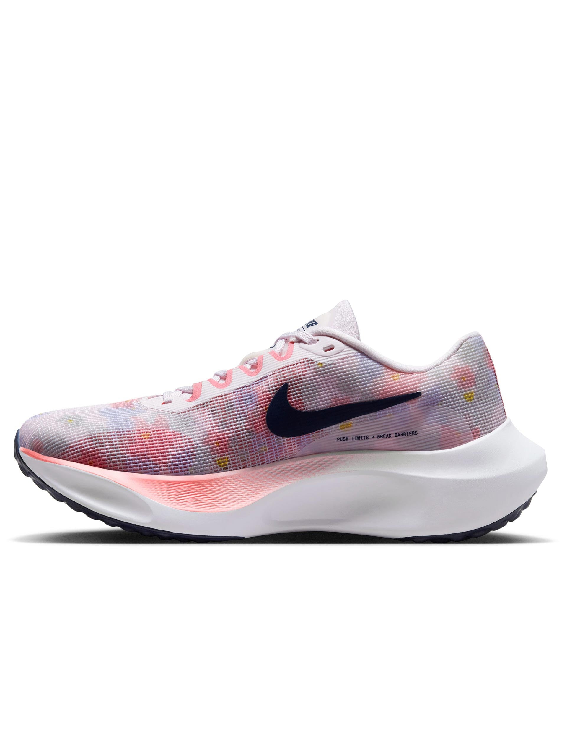 Nike | Zoom Fly 5 Premium Shoes - Pink/White/Navy | The Sports Edit