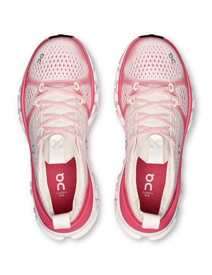 ON Running Cloud X Tempo - Ivory/Camelliaimages2- The Sports Edit