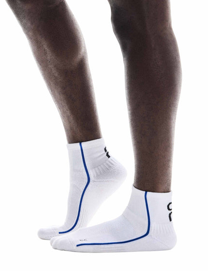 ON Running Court Sock Mid - White/Indigoimages3- The Sports Edit