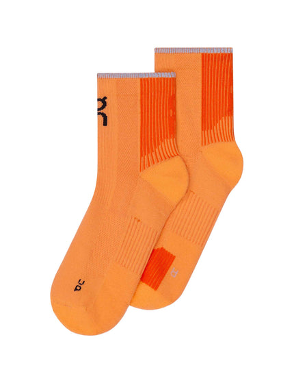 ON Running Performance Run Sock Mid - Tangerine/Flameimages1- The Sports Edit