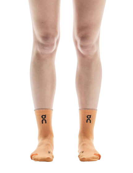 ON Running Performance Run Sock Mid - Tangerine/Flameimages3- The Sports Edit