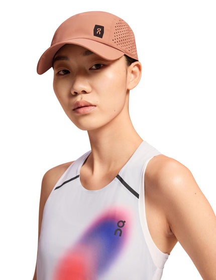 ON Running Lightweight Cap - Mochaimages2- The Sports Edit