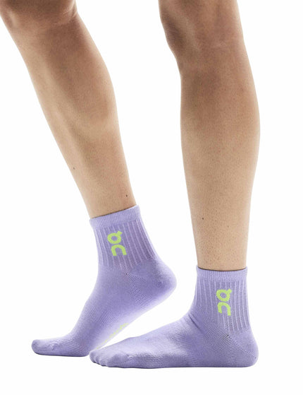 ON Running Logo Sock Mid 3P - Orchid/Cometimages3- The Sports Edit