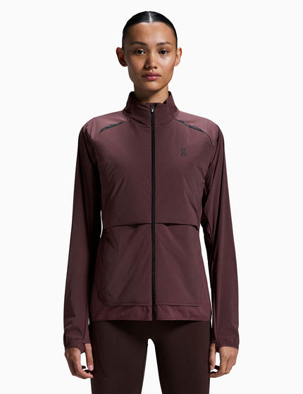 ON Running Weather Jacket Insulated - Mulberryimages1- The Sports Edit