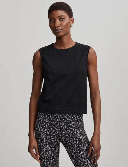 Varley Page Seamless Crop Tank - Blackimages1- The Sports Edit