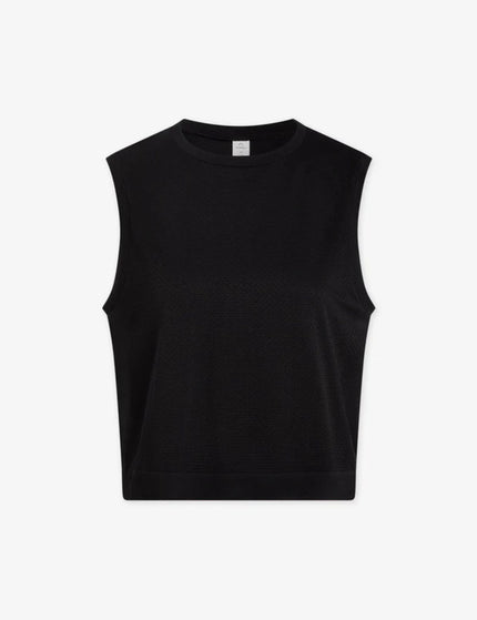 Varley Page Seamless Crop Tank - Blackimages4- The Sports Edit