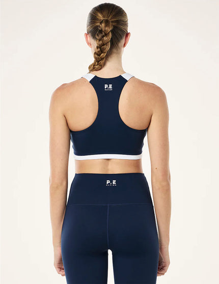 PE Nation Highgate Sports Bra - Dark Navy/Optic Whiteimages2- The Sports Edit