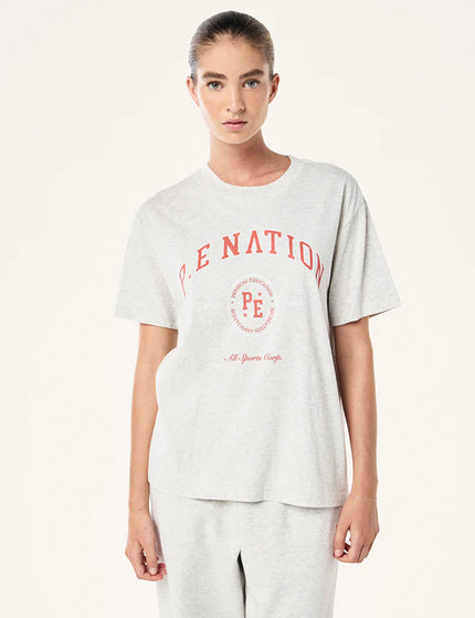 PE Nation Liberation Tee - Light Grey Marleimages1- The Sports Edit