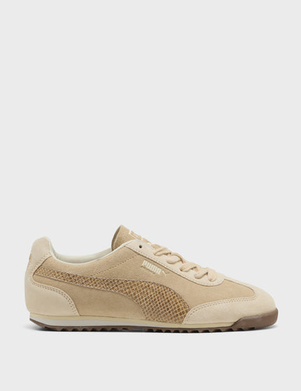 PUMA Arizona Snake Sneakers - Cashew Brown/Buttercreamimages1- The Sports Edit